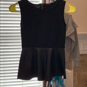 Peplum girls dress top
